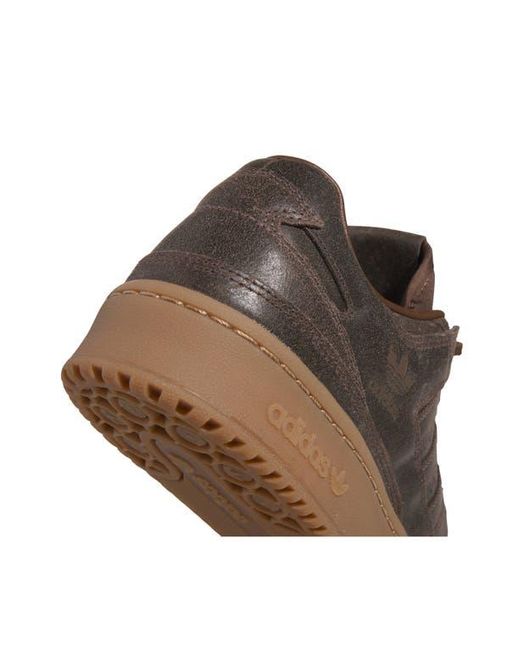 Adidas Brown Forum 84 Low Cl Sneaker for men
