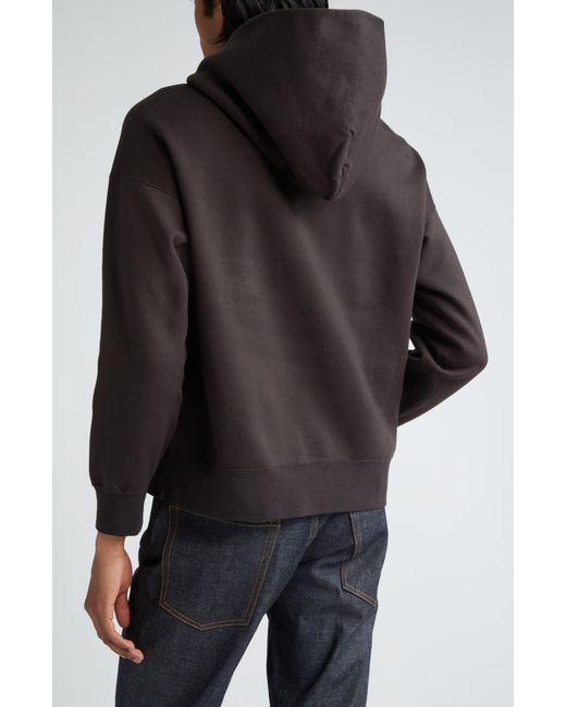 Visvim Black Ultimate Oversize Cotton French Terry Hoodie for men