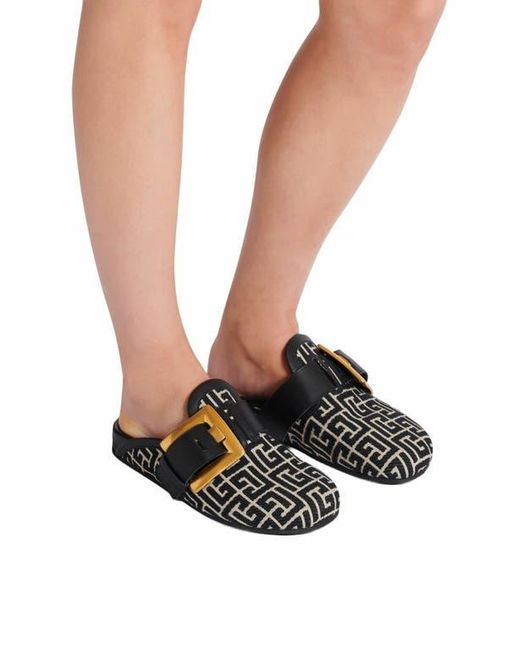 Balmain Black Anthem Mules