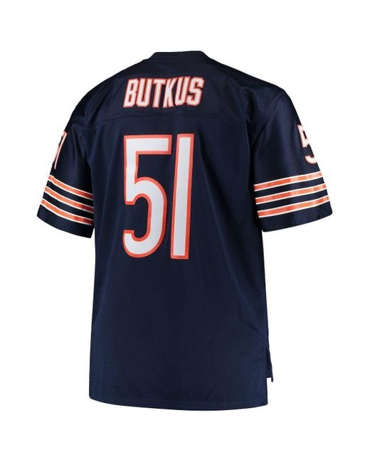 Mitchell & Ness Dick Butkus Navy Chicago Bears Big & Tall 1966 Retired  Player Replica Jersey At Nordstrom in Blue for Men