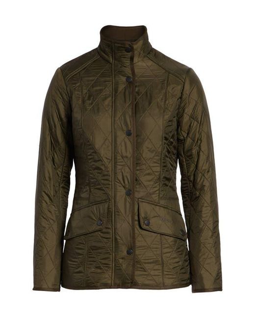 Barbour Brown Cavalry Fleece Lined Quilted Jacket