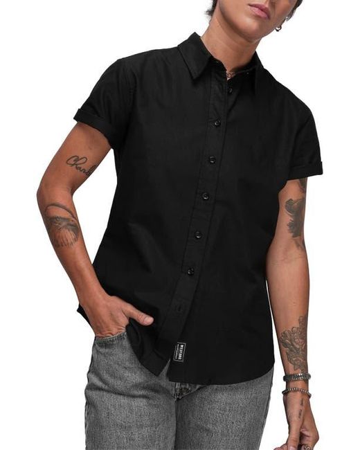 WILDFANG Black The Essential Oxford Button Up