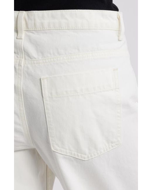 Nili Lotan White Tribeca Barrel Jeans