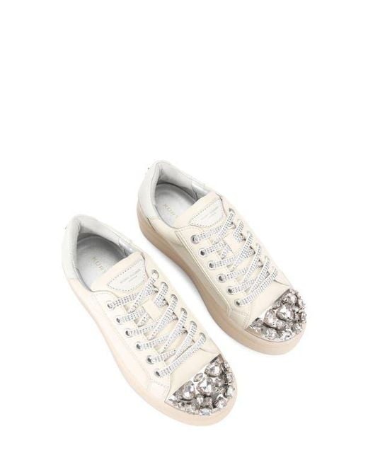 Kurt Geiger Multicolor Crystal Cap Toe Platform Sneaker