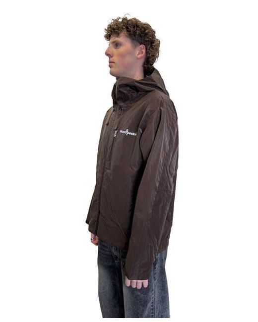 Woodpecker Brown Wind Rain Shell Jacket for men