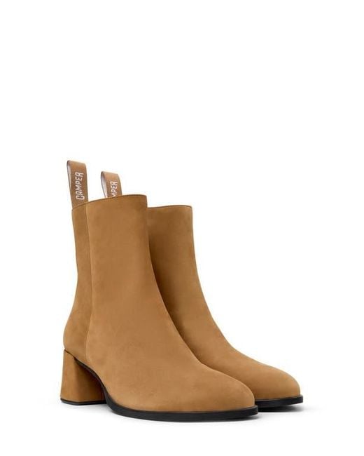 Camper Brown Kora Square Toe Boot