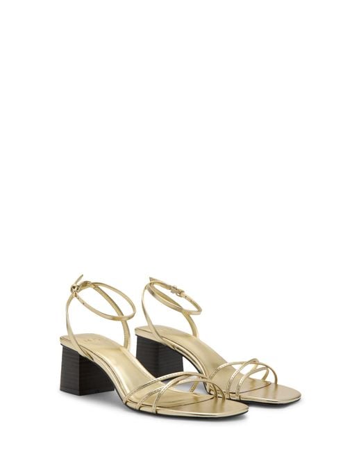 Mango White Ankle Strap Sandal