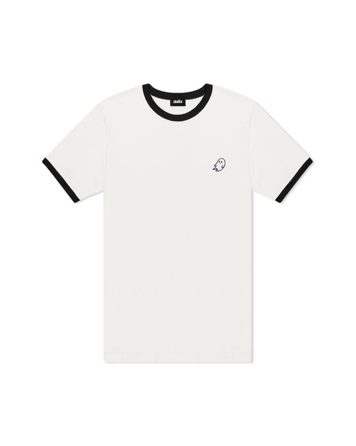 Alix White Ghost Jersey Ringer Tee for men