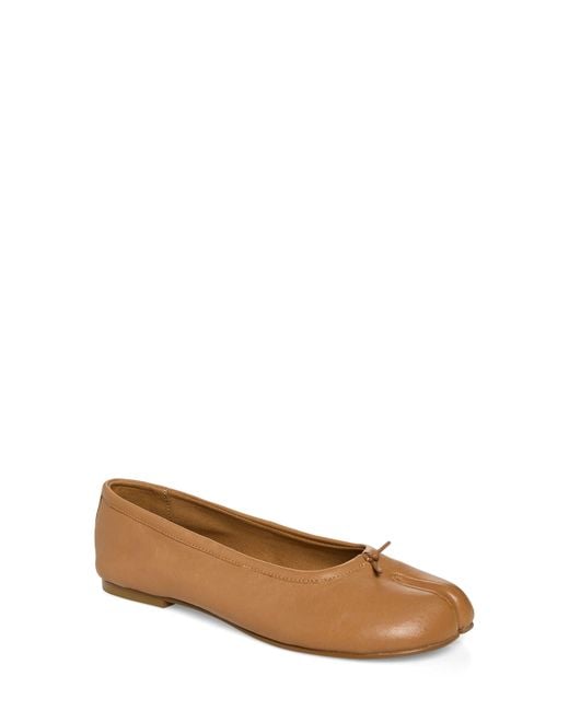 Steve Madden Brown Calico Split Toe Ballet Flat