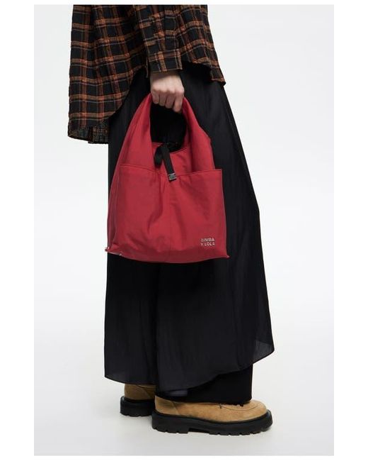 Bimba Y Lola Red Medium Nylon Paper Bag