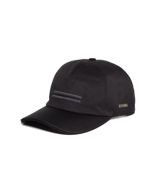 Zegna Black Baseball Cap for men