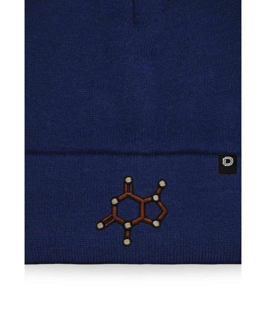 Alix Blue Molecule Beanie for men