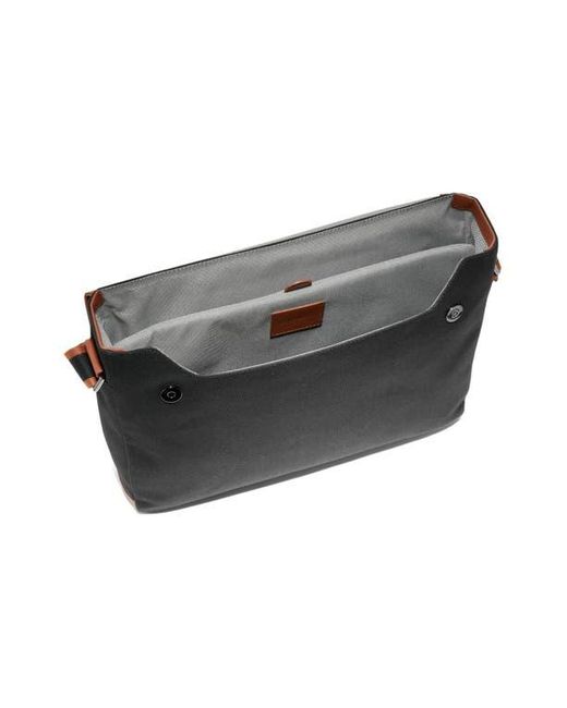 Cole Haan Gray Judson Brushed Twill Messenger Bag