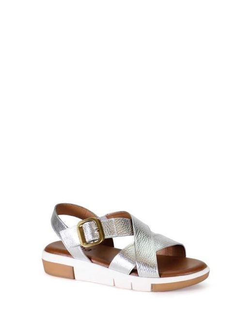 Diba True Metallic Advo Cate Wedge Sandal