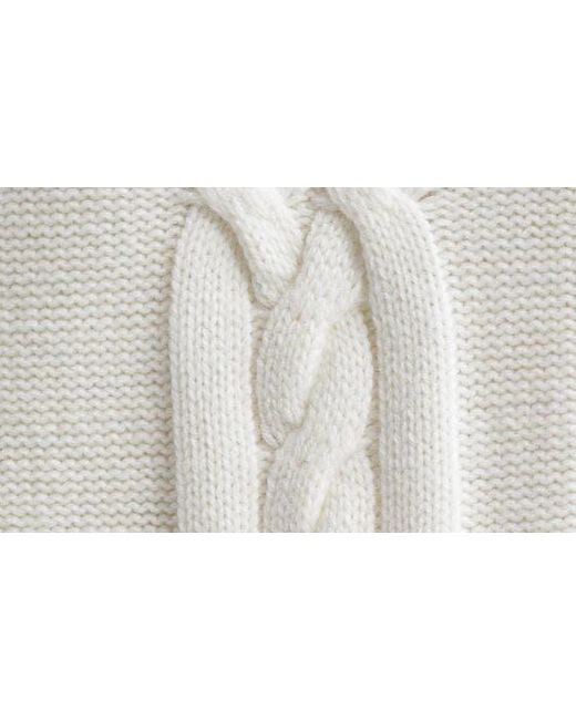Max Mara White Micio Double Breasted Wool & Cashmere Cardigan
