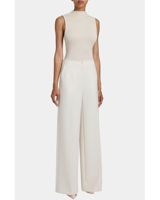 Santorelli White Lily Wide Leg Pant