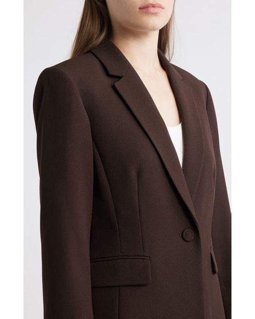 Tahari Black One-Button Crepe Jacket & Pants Set