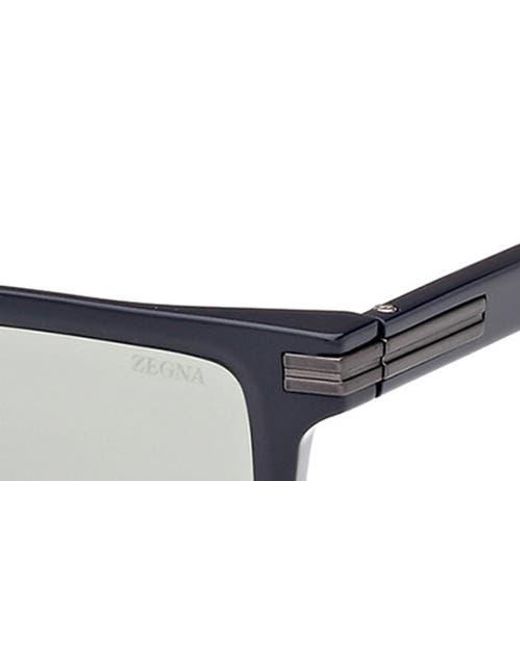 Zegna Multicolor 53Mm Rectangular Sunglasses for men