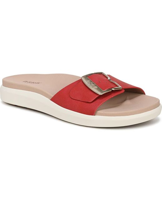 Dr. Scholls Red All Right Slide Sandal