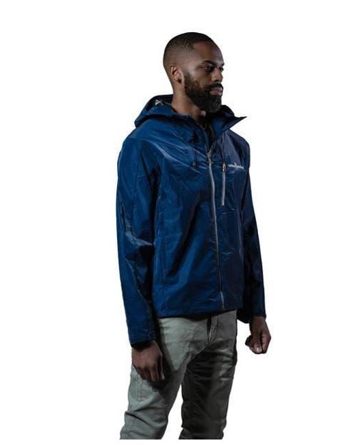 Woodpecker Blue Wind Rain Shell Jacket for men