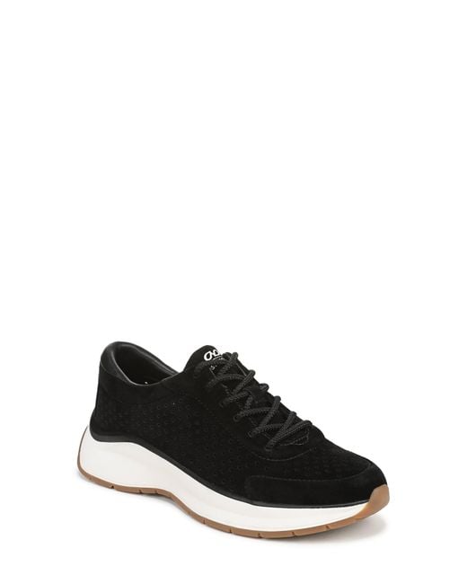 Naturalizer Black Perforated Sneaker