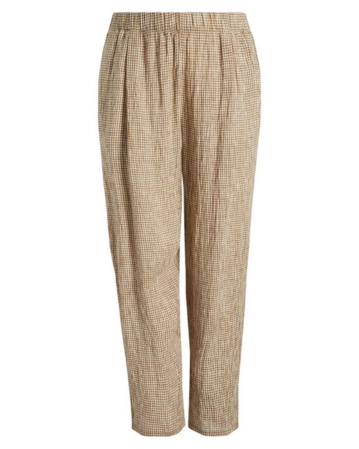 Eileen Fisher Natural Organic Linen Tapered Ankle Pants