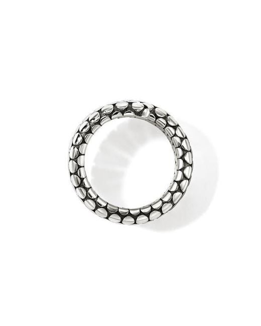 John Hardy Black Dot Coil Ring, Sterling