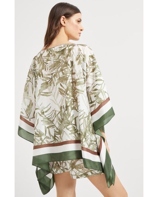 Brunello Cucinelli White Herbarium Print Top