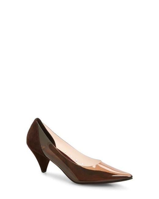 Jeffrey Campbell Brown Graphix Pointed Toe Pump