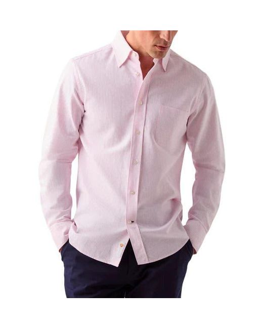 Robert Talbott Purple Harrison Button Down Oxford Shirt for men