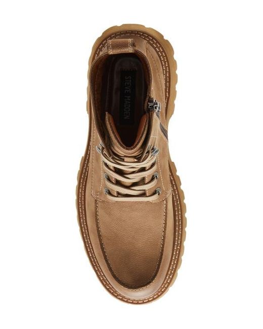 Steve Madden Brown Walvia Lace-Up Boot for men