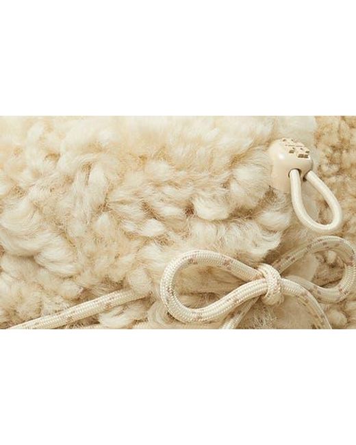 Tory Burch Natural Mellow Genuine Shearling Platform Bootie