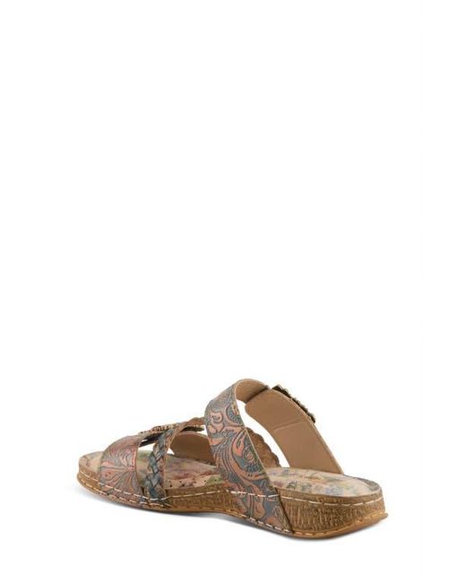 Spring Step Brown Astra Slide Sandal