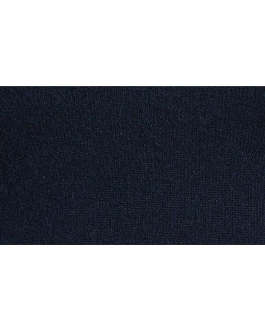 Reformation Blue Marcy Sleeveless Cashmere Turtleneck Sweater