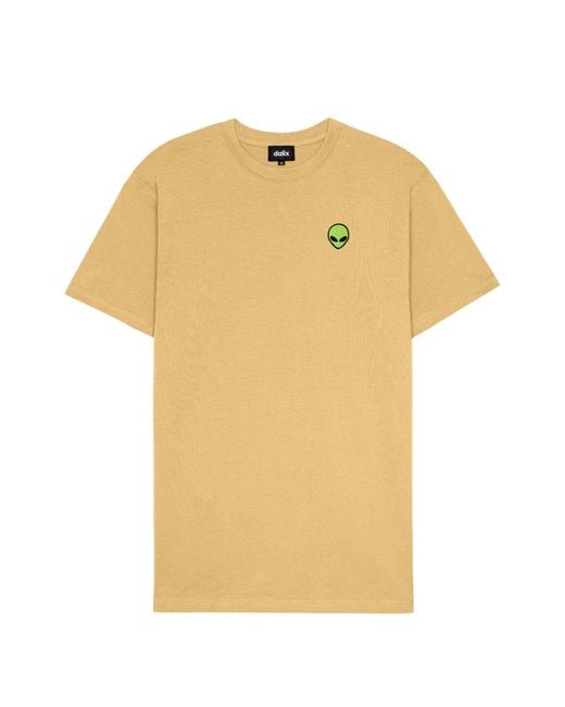 Alix Yellow Alien Heavyweight Soft Tee for men