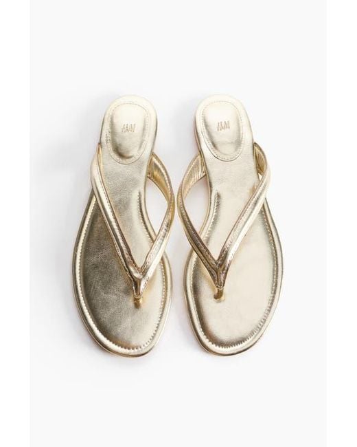 H&M White Flip-Flops