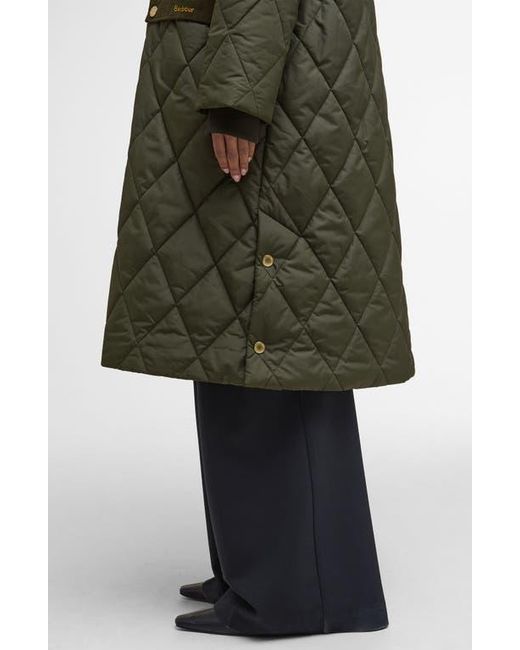 Barbour Black Meredith Quilted Coat