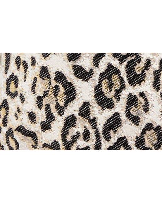 Tahari White Leopard Metallic Blazer