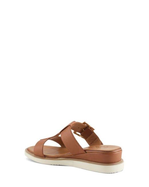 Spring Step Brown Seaport Slide Sandal
