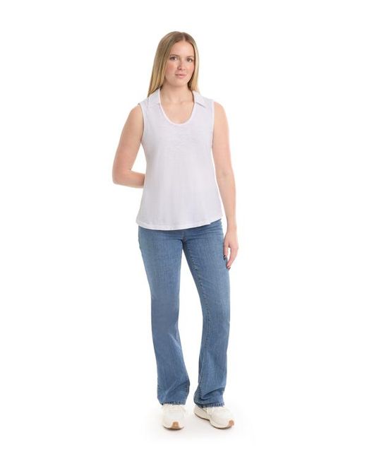 Wilt White Polo Shell Top