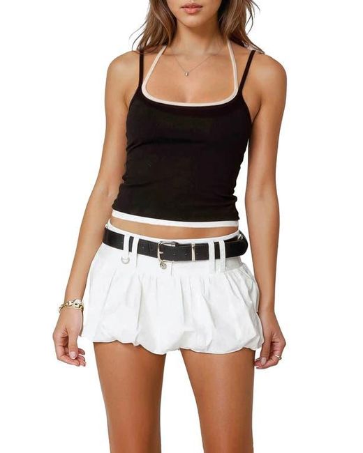 Edikted Black Roya Layered Halter Camisole