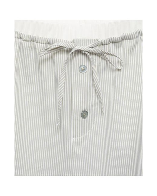 Mango Gray Stripe Pajama Pants