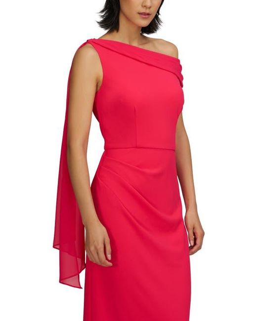 JS Collections Red Selene Sleeveless Column Gown