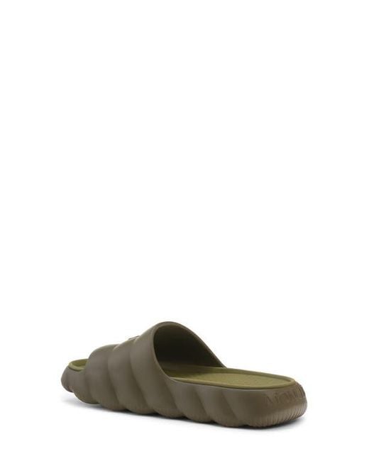 Moncler Green Lilo Slide Sandal for men