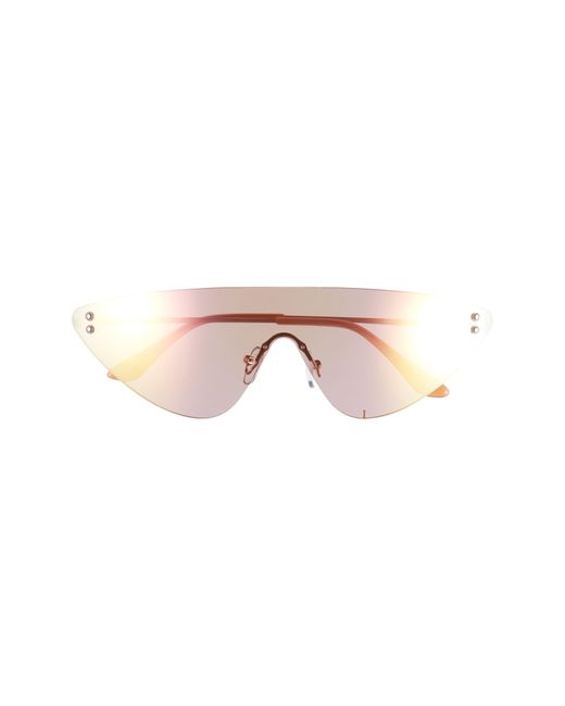 BP. Pink 70mm Oversize Shield Sunglasses