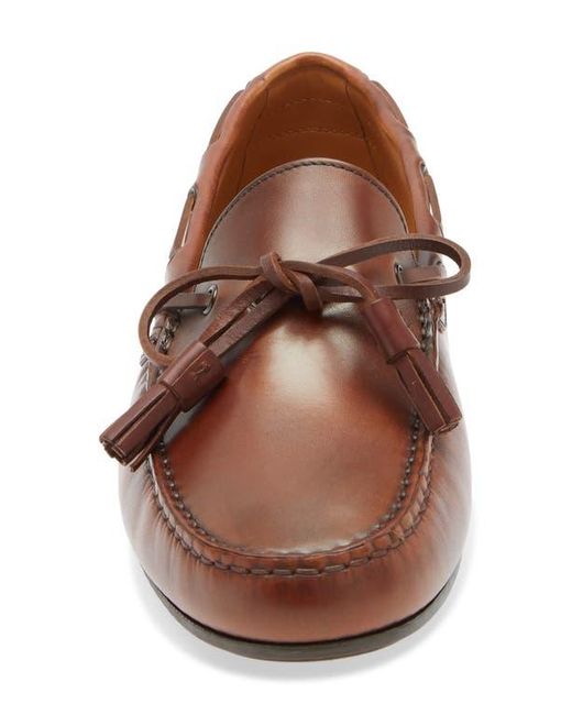 Ralph Lauren Brown Harold Suede Tasseled Driving Loafer for men