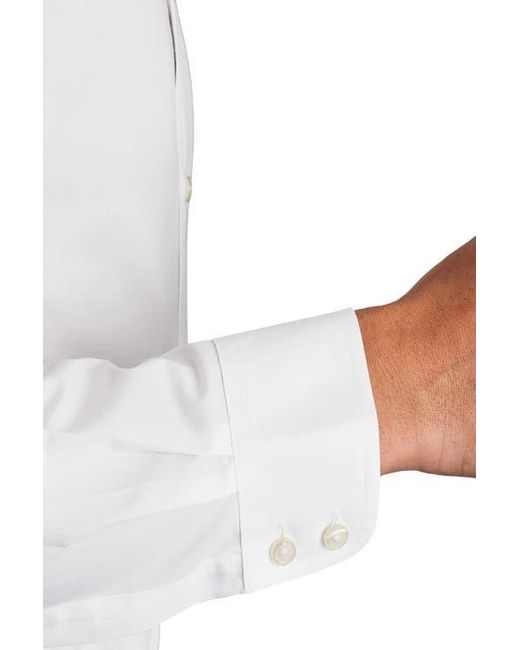 Charles Tyrwhitt White Non-Iron Poplin Slim Fit Shirt Double Cuff for men