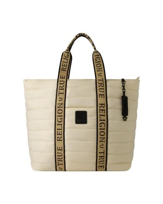 True Religion Metallic Tote Bag
