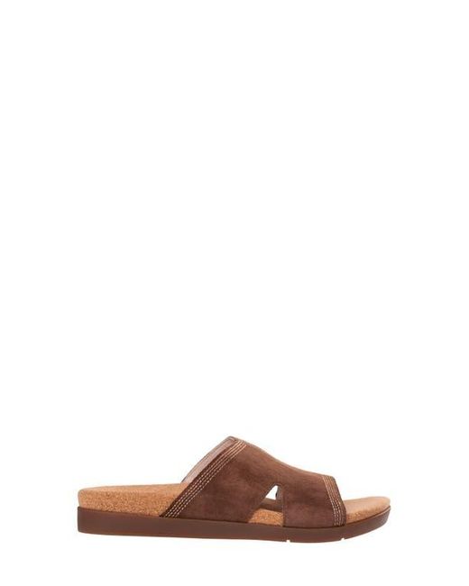 Revitalign Brown Palmetto Slide Sandal