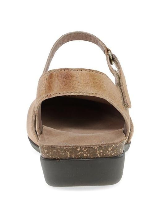 Dansko White Rowan Flat